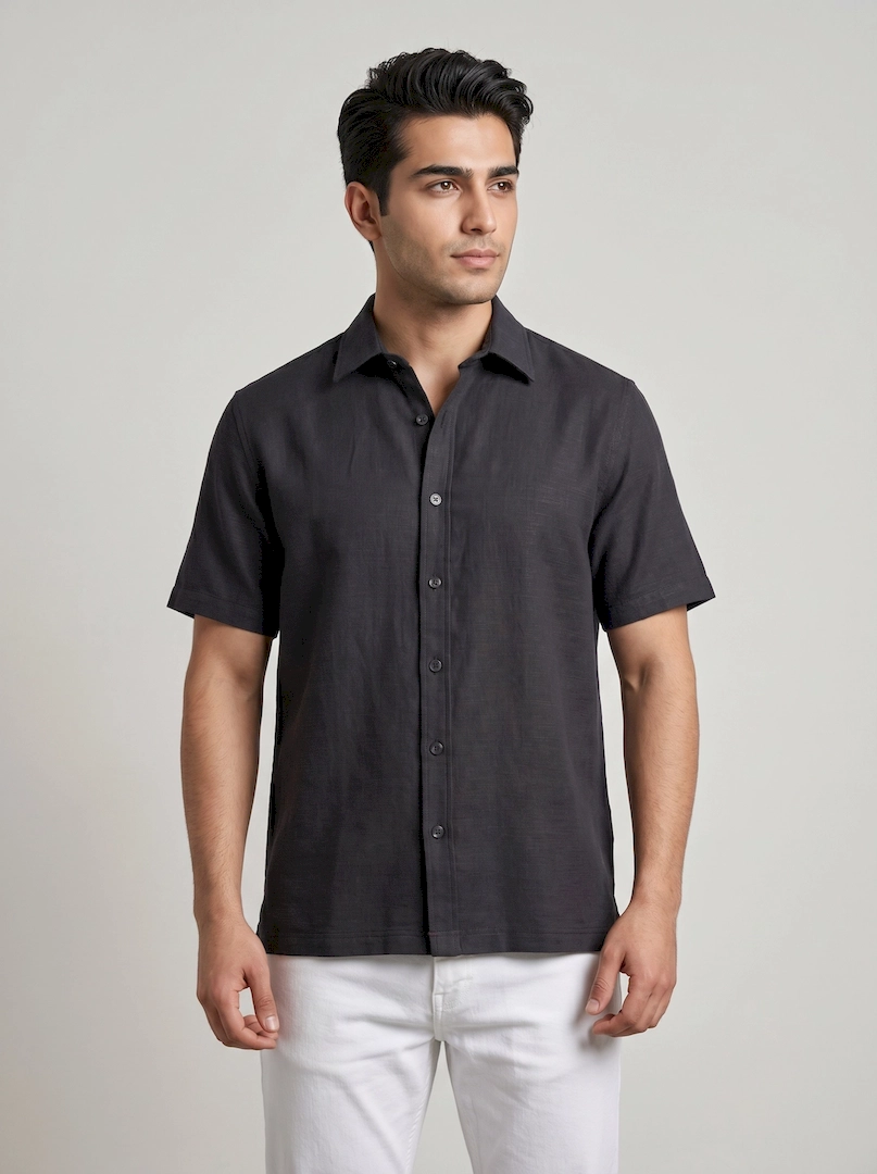 پیراهن لینن مردانه 3845